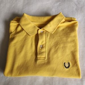 Chaps Ralph Lauren Yellow Cotton Polo L